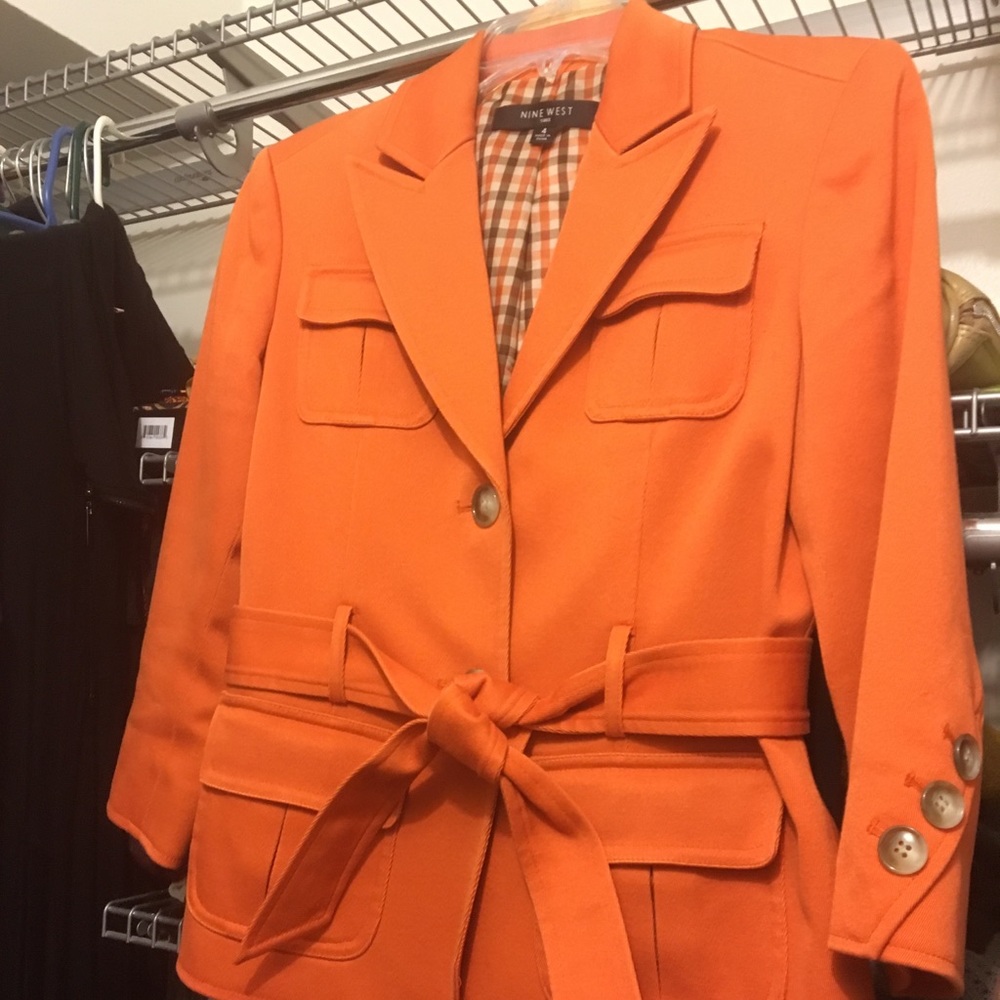 Safari style suit jacket